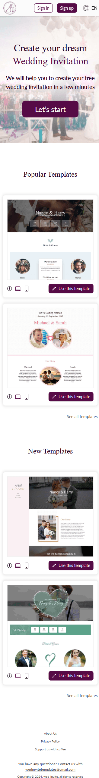 Wed invite project image